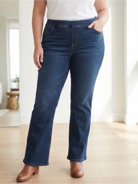 Torrid Super Soft Dark Wash Slim Bootcut Pull-On Jeans Size 3 (Plus 22/24)